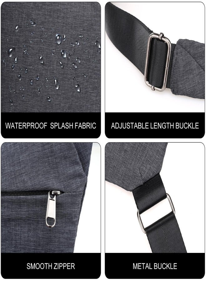 MAXTOP Anti Theft Crossbody Bag for Women Men Multi-Pocket Travel Slim Sling Bag with Adjustable Strap - Image 5