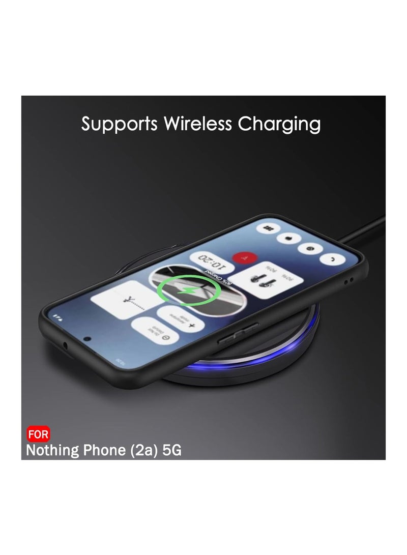 Wtech Nothing Phone 2a 5G 2024 / Nothing Phone (2a) Plus 5G 2024 Hybrid TPU Silicone Protective Slim Case Cover - Clear/Black - Image 2