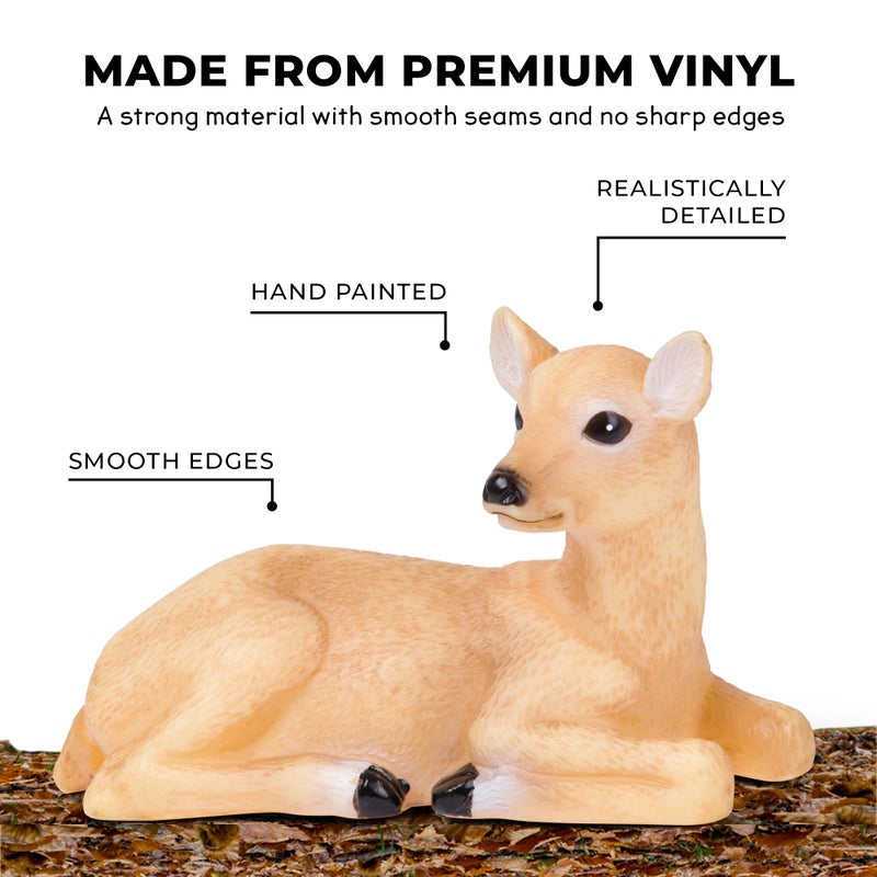 Learning Minds Set of 8 Jumbo Forest Animal Figures - Woodland Animals for Toddlers Age 1-3 - Toy for Kids Age 18 Months Plus - Wild Animal Toys for Kids 1,2,3 Years Old - Image 5