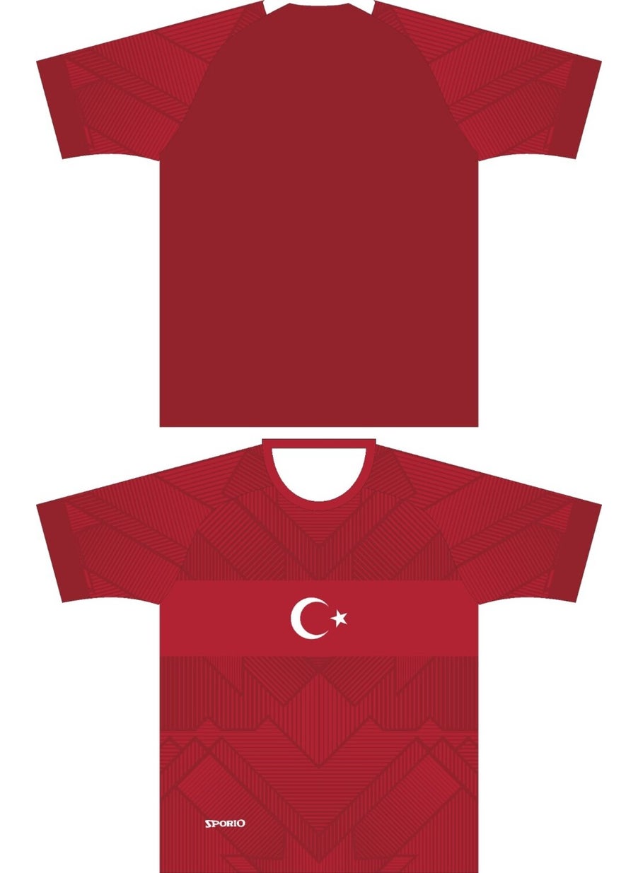 Emre Spor - Türkiye National Team Jersey Model Digital Printed 22/23 New Season Jersey Shorts and Socks - Image 1