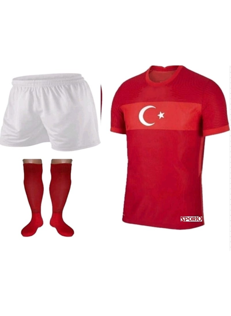 Emre Spor - Türkiye National Team Jersey Model Digital Printed 22/23 New Season Jersey Shorts and Socks - Image 1