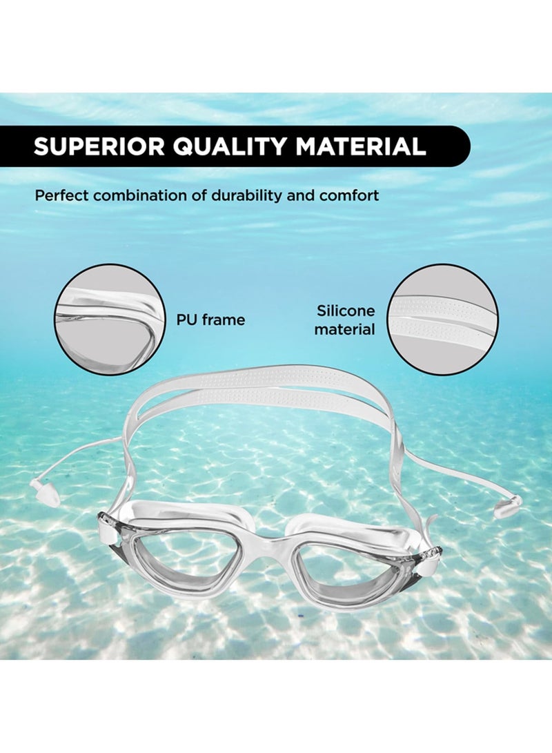 ENDLESS  Premium Swimming Goggle with Anti-Fog and UV Protection | Stylish 180 Degree Wide View Glasses | Soft Silicone Gasket for Leak Proof | With Hard Case - Image 3