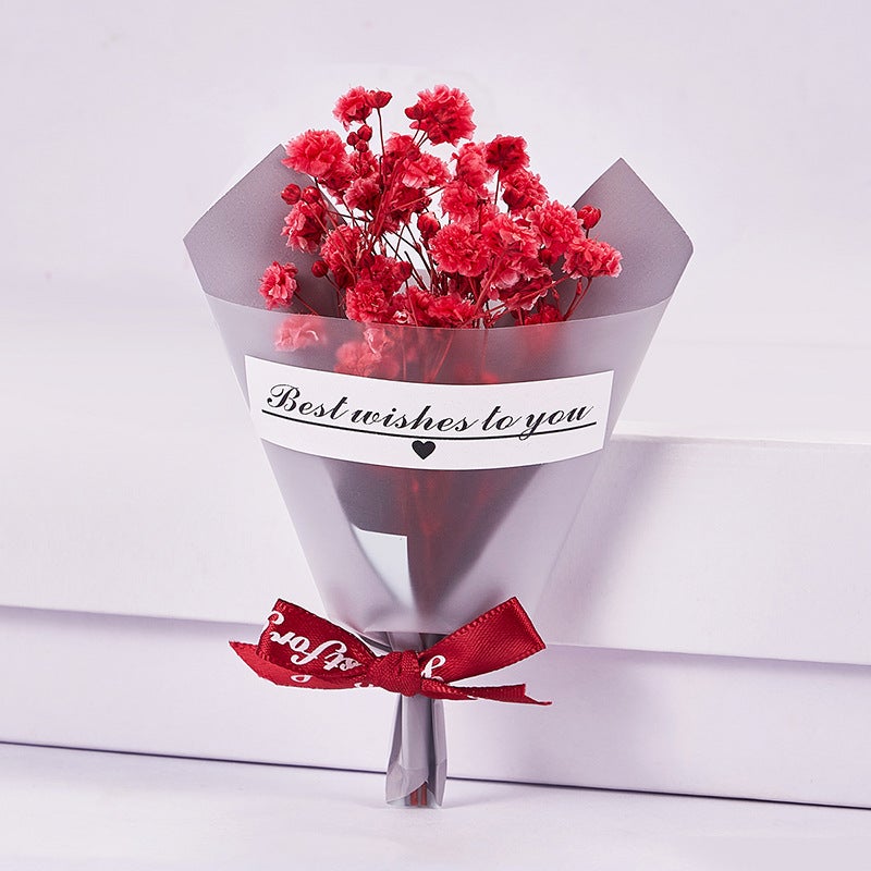 Preserved Flower Dried Flower Bouquet, High-End Jewelry, Chocolate Cosmetics, Clothing, Versatile Baby'S Breath Mini Bouquet - Image 2