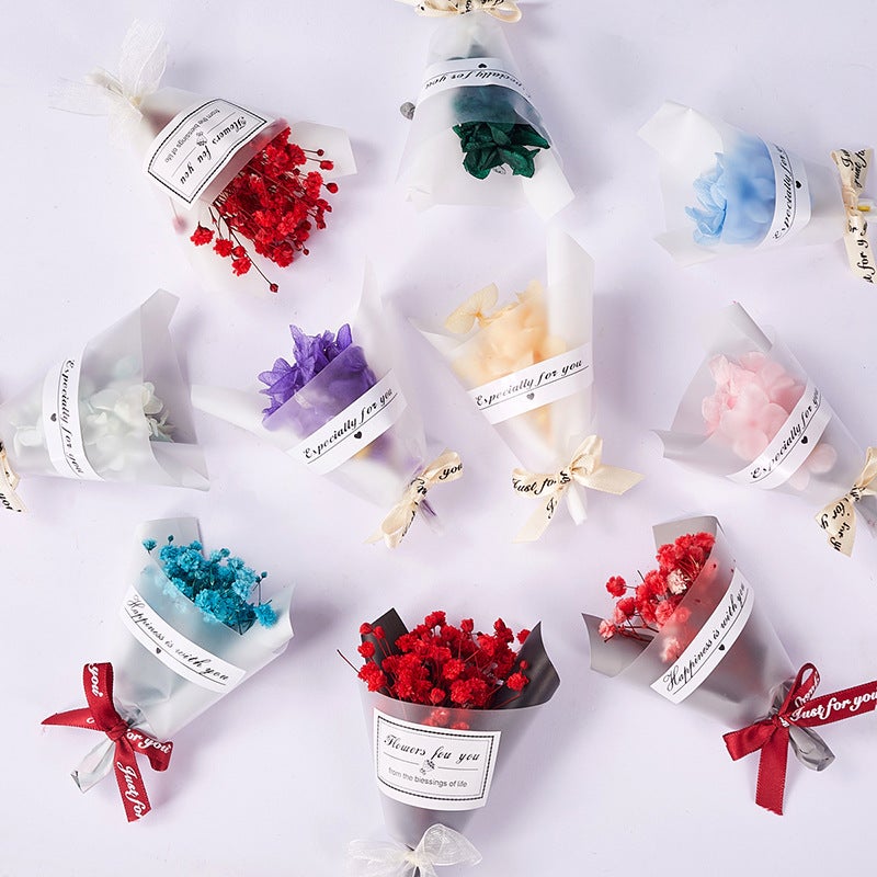 Preserved Flower Dried Flower Bouquet, High-End Jewelry, Chocolate Cosmetics, Clothing, Versatile Baby'S Breath Mini Bouquet - Image 1