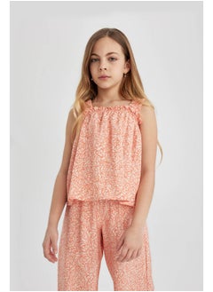 DeFacto Girl Woven Short Sleeve Blouse  - Image 4