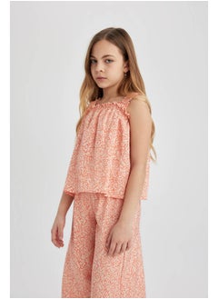 DeFacto Girl Woven Short Sleeve Blouse  - Image 2