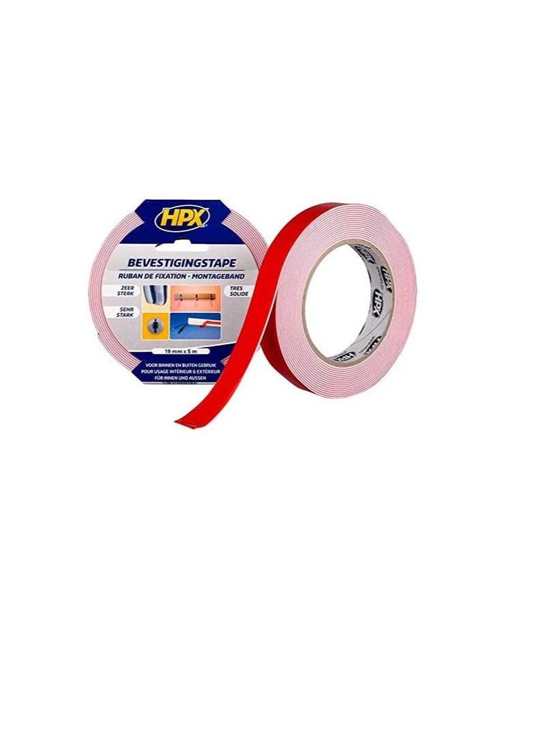 HPX Mirror Mounting Double side foam Tape - White 25 mm x 5m - DS 2505 - Image 1