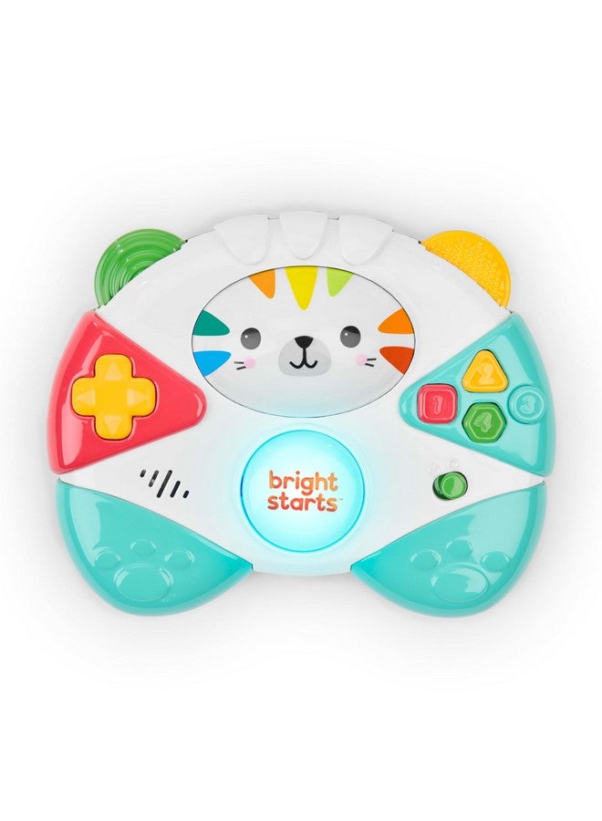 Bright Starts Bright Starts Gamer Buddy Baby Game Controller Toy, Tiger, Video Game Sound Effects and Melodies, Lights Up, 6 Months and Up - Image 1