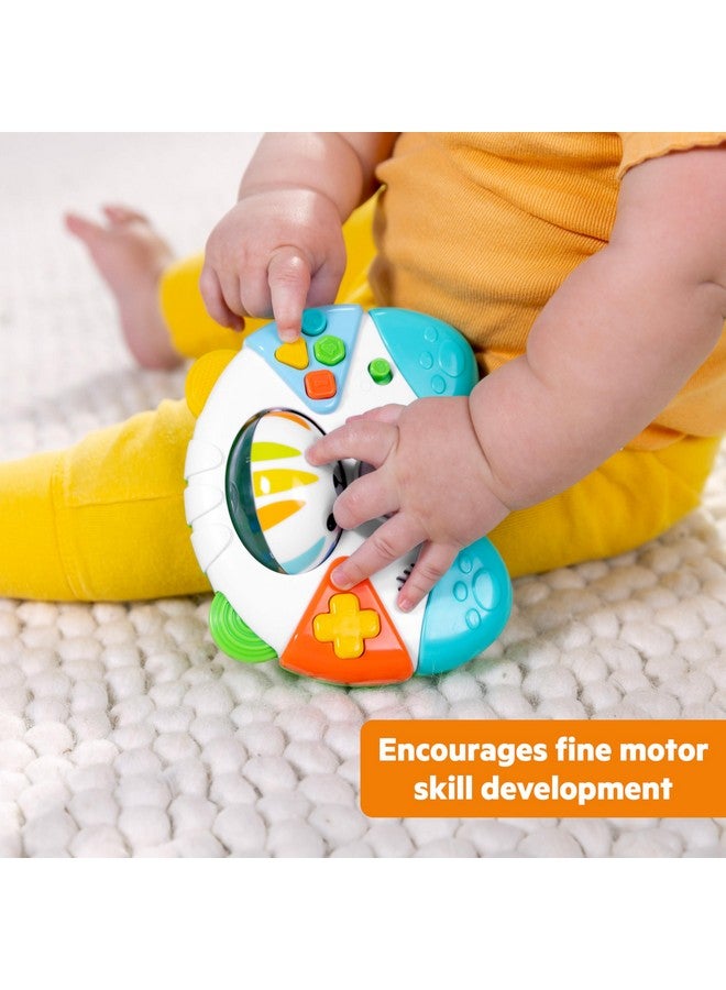Bright Starts Bright Starts Gamer Buddy Baby Game Controller Toy, Tiger, Video Game Sound Effects and Melodies, Lights Up, 6 Months and Up - Image 4