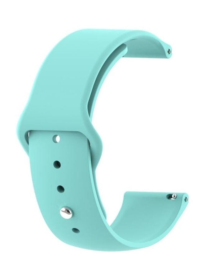 NIBEMINENT Monochrome Silicone Reverse Buckle Strap 22mm For Huawei Watch GT2e GT2 46mm Green - Image 1