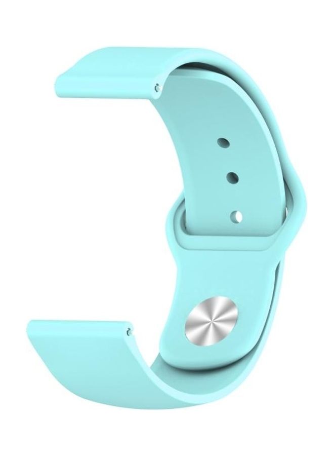 NIBEMINENT Monochrome Silicone Reverse Buckle Strap 22mm For Huawei Watch GT2e GT2 46mm Green - Image 2