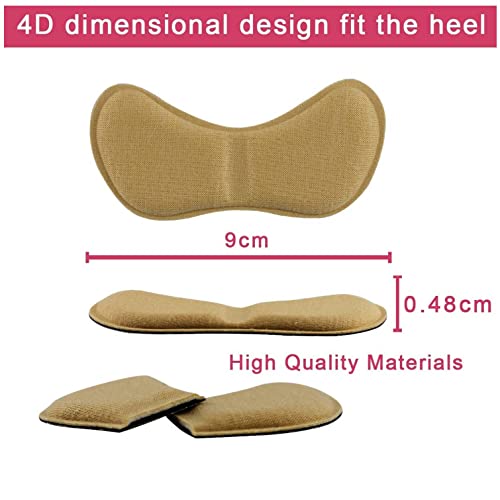 Lify Heel Grip Liner Self Adhesive Shoe Insoles Cushion Pads Stickers Foot Care Protector, Ideal for Preventing Heel Slippage, Reducing Blisters, and Improving Shoe Fit and Comfort (Beige_3 Pair Set) - Image 2