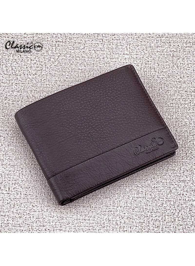 Classic Milano Classic Milano Genuine Leather Wallet for Men – Slim Bifold Men’s Wallet with RFID Blocking, Multiple Card Slots – Stylish Mens Purse Wallets Gift for Husband, Father