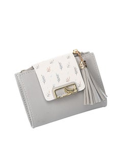 Generic Women's Wallet, RFID Ladies Purses with Leaf Pattern, Women PU Leather Fashion Small Purse Clutch Holder Case, Metal Gold Leaf Clip Ladies Wallet with Multiple Card Slots  - Image 2