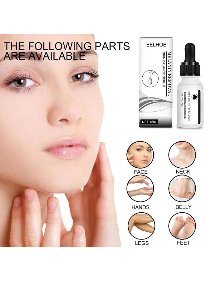إيلهو سيروم توازن البشرة لإزالة الميلانين، سيروم النياسيناميد، سيروم تفتيح الوجه وتصحيح البقع الداكنة، كريم وجه مضاد للشيخوخة لتفتيح وترطيب البشرة، سيروم تصحيح بقع الشمس والتقدم في العمر، يقلل من الاسمرار والكلف والنمش وبقع الشمس، يوحد لون البشرة - Image 4
