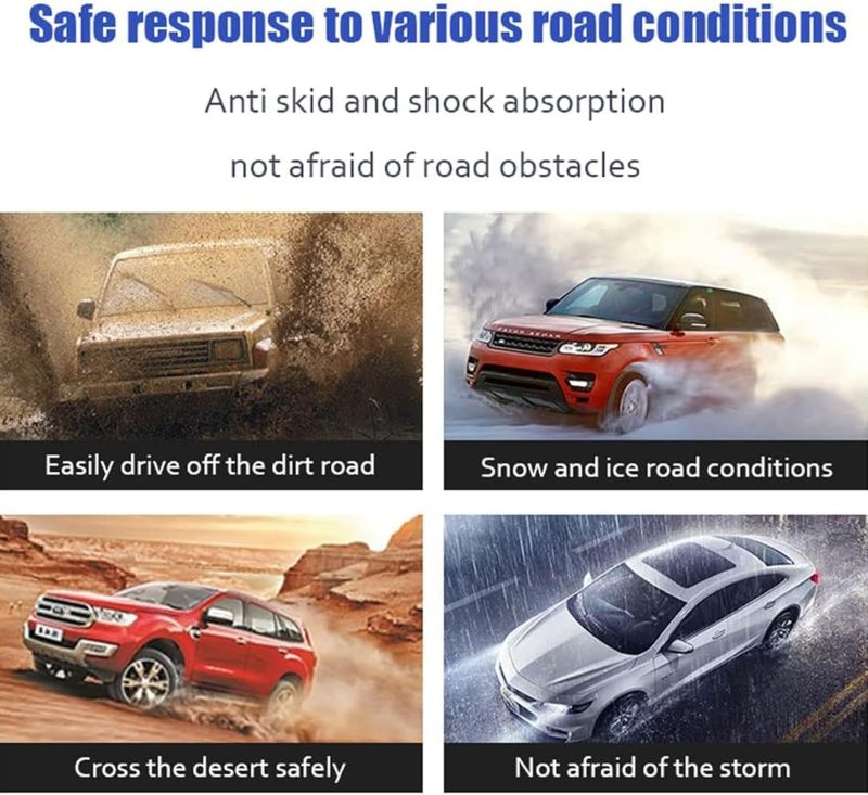Reusable Snow Chains: 20pcs Orange - Quick Installation Without Moving Vehicle Anti-slip Bidirectional Nails Tire Snow Chains for Trucks SUVs Mini Vans Passenger Cars - Image 3