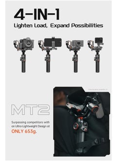 hohem iSteady MT2 Kit 3-Axis Camera Stabilizer Gimbal Stabilizer for Smartphone 1.2kg/2.64lbs Payload Support BT Connection with AI Vision Sensor & Fill Light Module Compatible with Phone Camera - pzsku/Z1C9E4AF093B79371BD62Z/45/_/1733128583/7e38bea1-e986-4026-974d-f97fe99efc5c