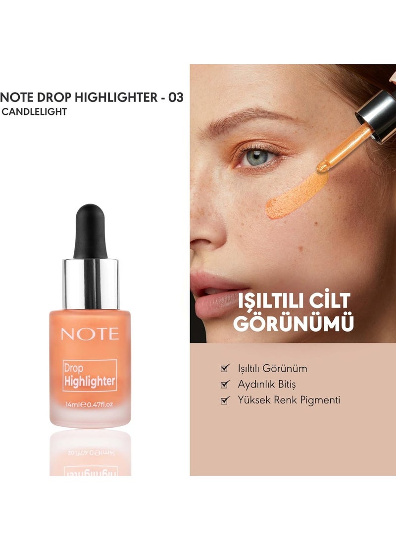 Note Cosmetique Drop Highlighter 03 Candlelight - Image 2
