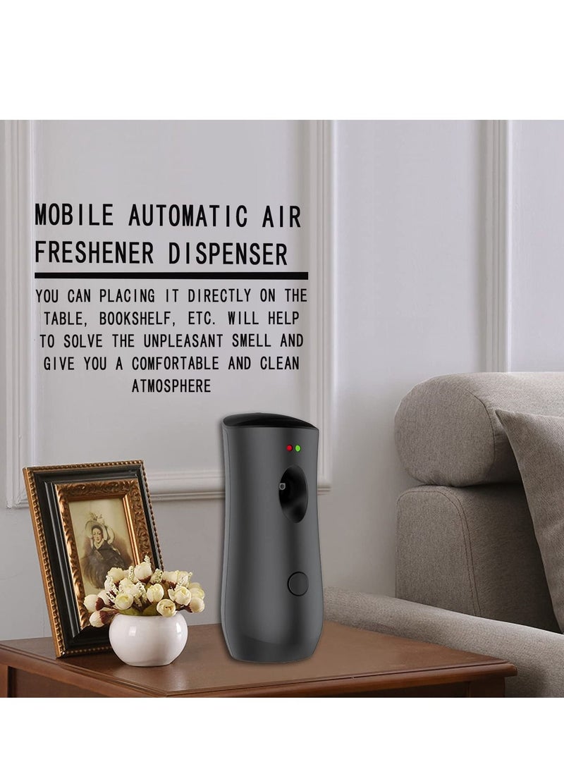 "Automatic Air Freshener Dispenser Adjustable Aroma Spray Machine Free Stand or Wall Mounted for Bedrooms, Bathrooms Offices Airports Hotels Commercial Places (Black) Battery Not Included" - Image 5