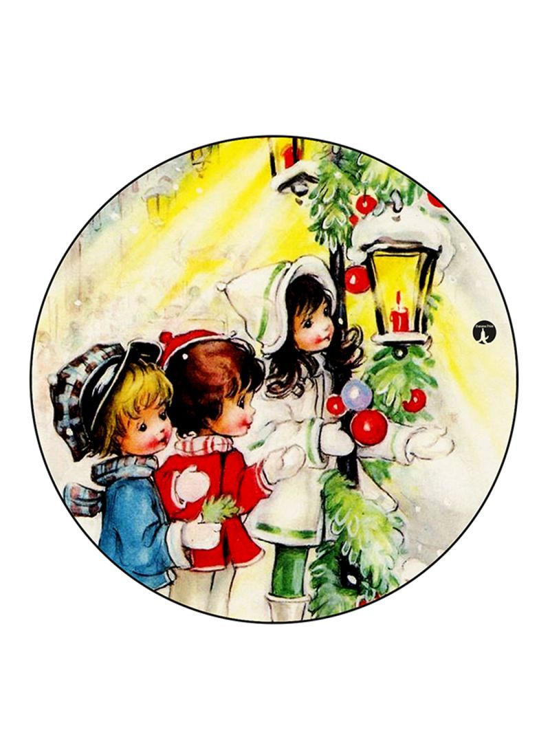 Vintage Art Printed Mouse Pad Multicolour