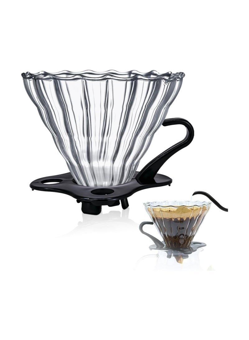 V60 Coffee Maker 8 pc Pour Over Coffee Set Drip Coffee Set Coffee Grinder, Coffee Kettle, V60 Coffee Dripper, Coffee Bag,V60 Coffee Server,V60 coffee filter Coffee Set Hand Drip Coffee Maker Pour Over Coffee Set Tools Kit Barista Travel Bag - Image 3