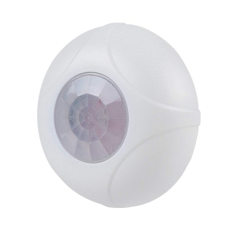 Hakeeta Alarm Motion Sensor Wired 360 FlameRetardant Shell Top Mounted or Ceiling Type Ideal of Indoor ShopOfficeHome Security Infrared Detector Burglar Alarm System High Sensitivity White - Image 2