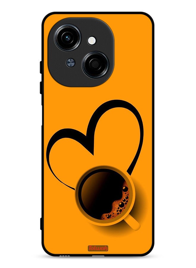 Tolwak Tecno Spark Go 1 4G Protective Case Cover Coffee Cup Art - Image 1