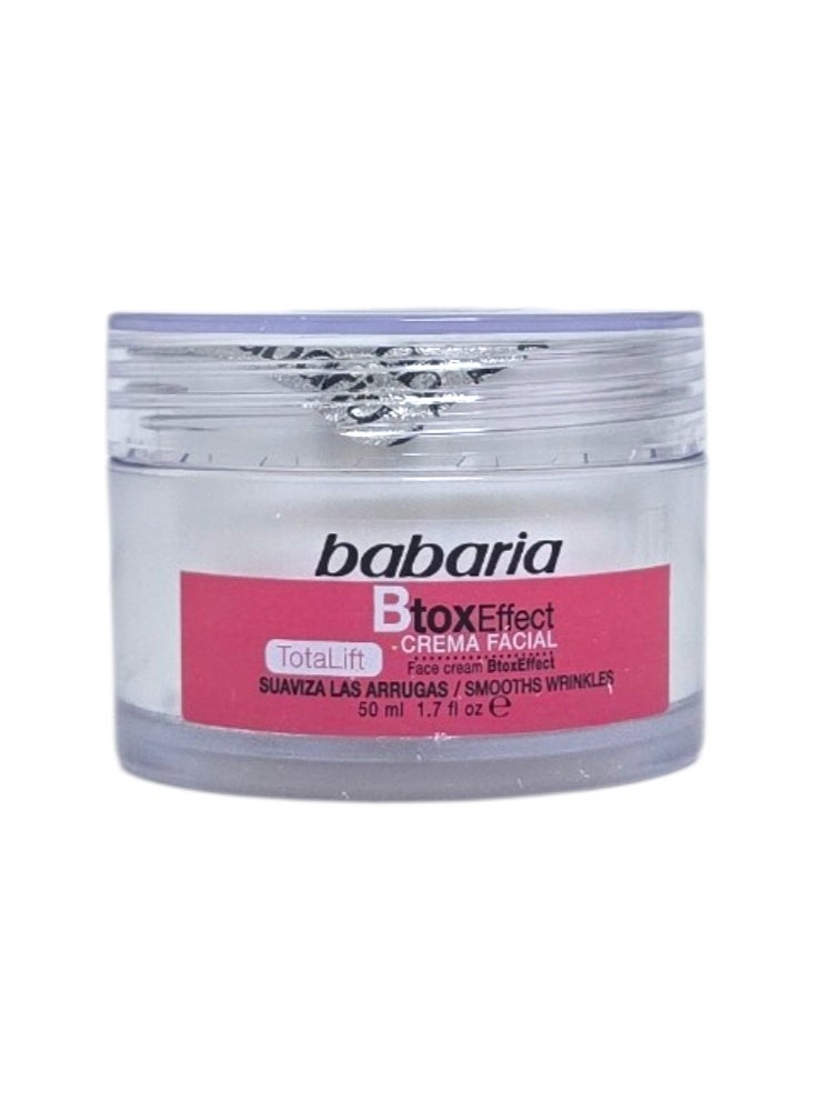 Babaria Btox Effect Cream Facial 50ml - Image 3