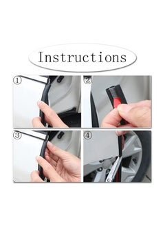 Generic 5 M Universal Car Weather Stripping Self Adhesive Auto Door Rubber Weather Draft Seal Strip B Shape Car Door Edge Trim Seal Strip Weatherstrip For Car Window Door Protector Soundproofing  - Image 4
