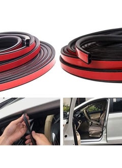Generic 5 M Universal Car Weather Stripping Self Adhesive Auto Door Rubber Weather Draft Seal Strip B Shape Car Door Edge Trim Seal Strip Weatherstrip For Car Window Door Protector Soundproofing  - Image 5