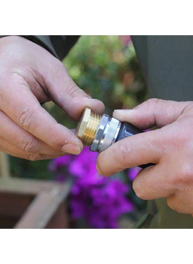 YELUN 3/4" GHT Male Brass Pipe Plug Outer Garden Hose Male Threaded End Cap Plug Garden Irrigation Pipe Fittings Water Tubing Stopper （6 PCS） - Image 3