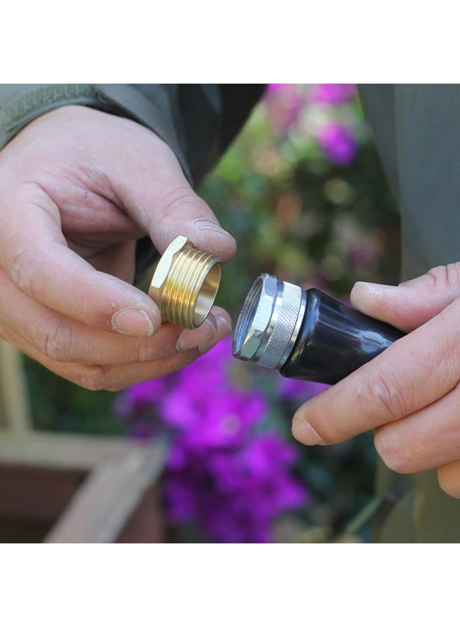 YELUN 3/4" GHT Male Brass Pipe Plug Outer Garden Hose Male Threaded End Cap Plug Garden Irrigation Pipe Fittings Water Tubing Stopper （6 PCS） - Image 4