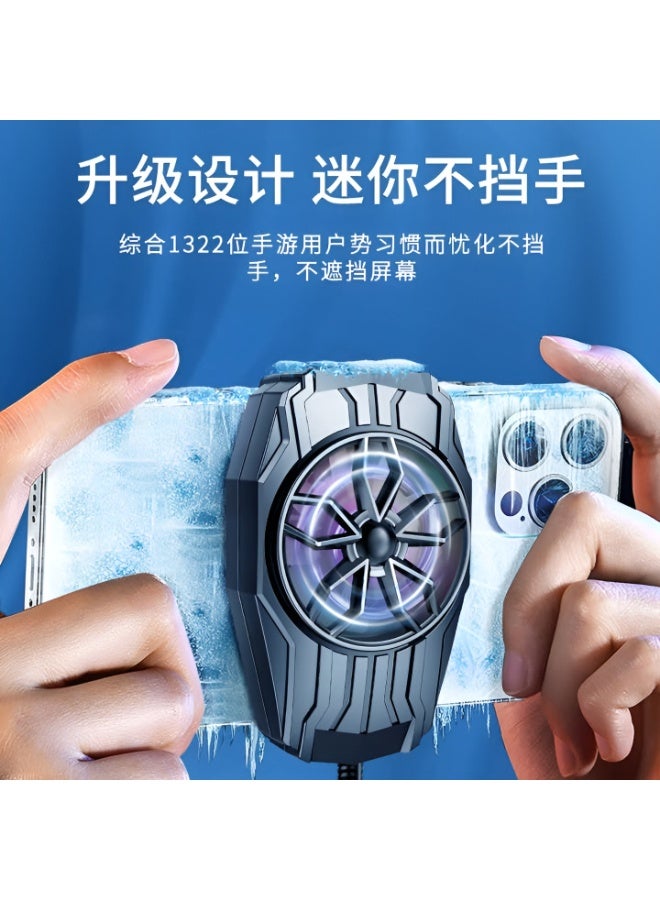 F5 Phone Cooling Fan - Dynamic Pressure Cooling Fan & Level 2 Cooling - Ultra Light Suitable for All Phones - Materials - PC & ABS Silent Operation - Black Color. - Image 4