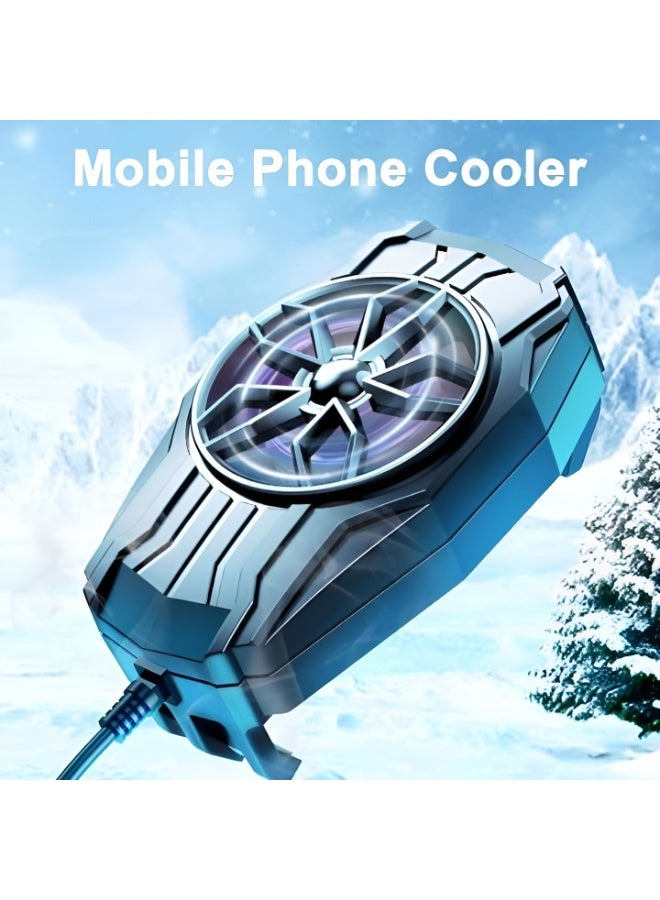 F5 Phone Cooling Fan - Dynamic Pressure Cooling Fan & Level 2 Cooling - Ultra Light Suitable for All Phones - Materials - PC & ABS Silent Operation - Black Color. - Image 2