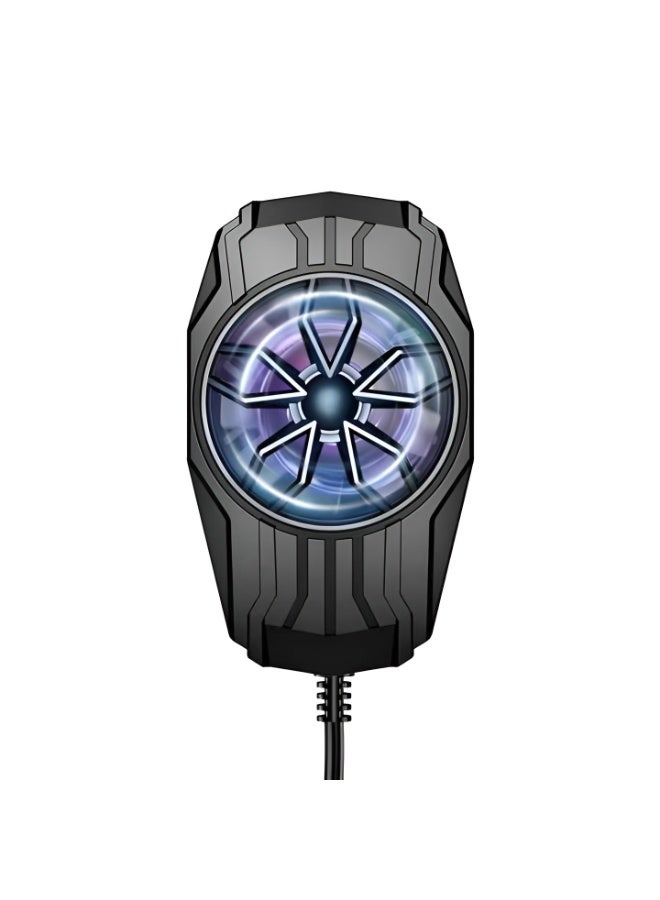 F5 Phone Cooling Fan - Dynamic Pressure Cooling Fan & Level 2 Cooling - Ultra Light Suitable for All Phones - Materials - PC & ABS Silent Operation - Black Color. - Image 1