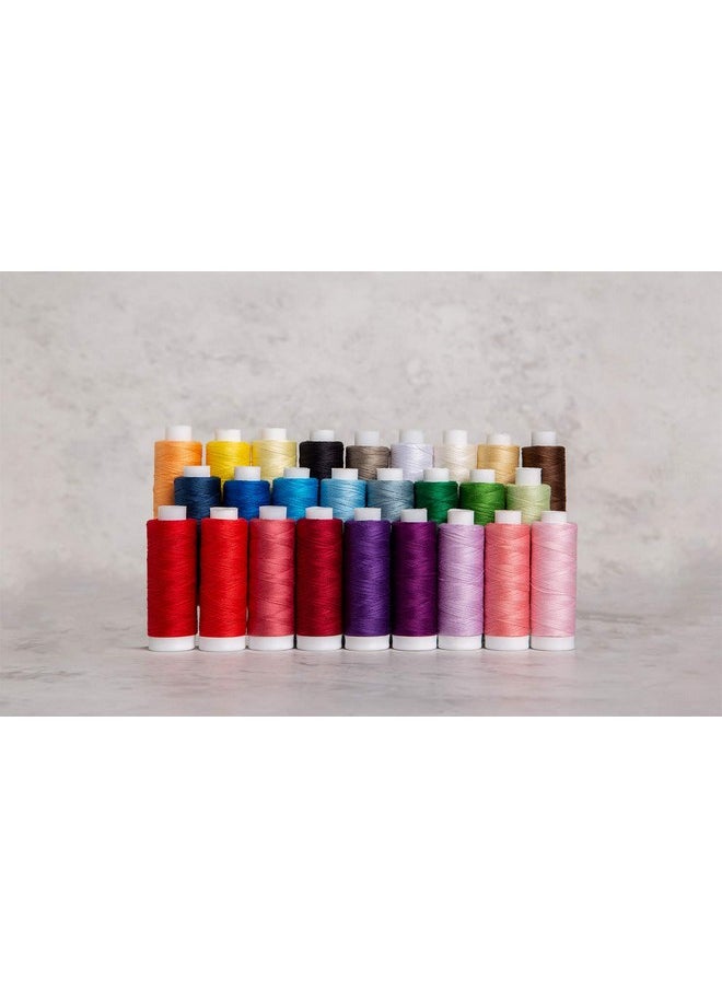 Connecting Threads - Connecting Threads 100% Cotton Essential Thread Set - 26 Spools 220 Yards Each with Carrier - Image 1