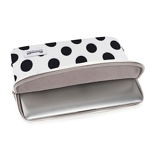 Canvaslife Waterproof Pattern 13-inch Laptop Sleeve with Pocket 13-inch 13.3-inch Laptop 13-Sleeve (Black dot) - Image 3