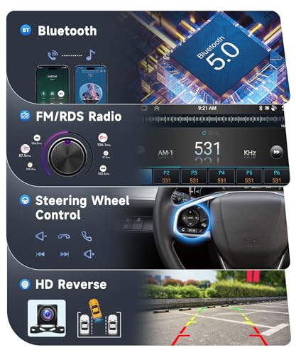 VECHTEL [8 CORE 6G+128G] Car Stereo for Honda Fit 2008-2013 with Wireless Carplay/Android Auto, 10.1 Inch Android 15 IPS Touch Screen Car Radio, Bluetooth, GPS, 5GWiFi, SWC, DSP + Backup Camera - Image 5