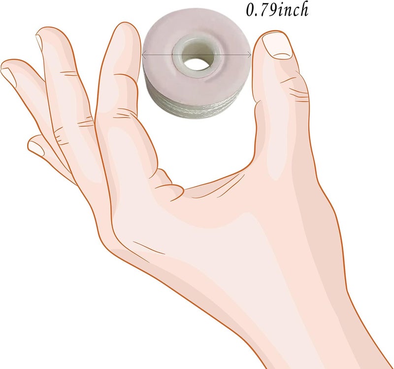 HimaPro 144 Prewound Bobbins for Embroidery Machines Size L (SA155) Cardboard Sided Good for Brother, Babylock, Janome, Bernina, Husqvarna, Pfaff Embroidery Machines Etc (Black & White) - 60 Weight - Image 4