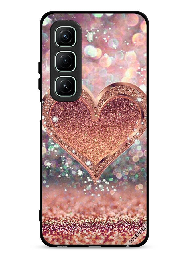 Covernex Infinix Hot 50 5G Protective Case Cover Glitter Heart - Image 1