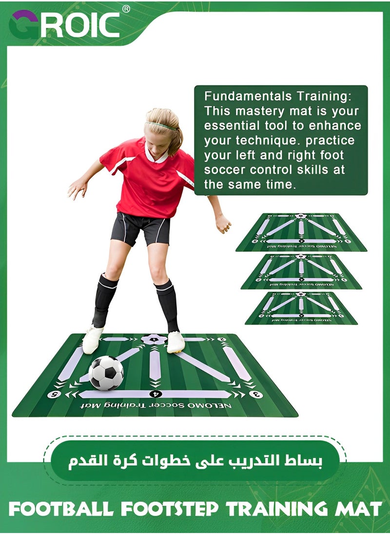 Football Footstep Training Mat, Soccer Training Mat Soccer Workout Drill Equipment Indoor Soccer Skills Drills Pad Soccer Train Mat Ideal for Soccer Player and Coaches Fundamentals Training (80*120cm) - pzsku/Z1C9F0AD6A00D692C35C3Z/45/_/1722837825/312dd3b7-e592-4dec-a60d-83f0c0ddba08