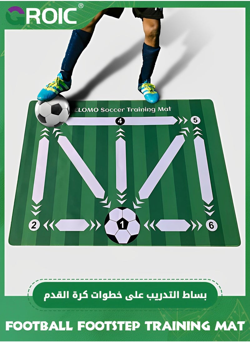 Football Footstep Training Mat, Soccer Training Mat Soccer Workout Drill Equipment Indoor Soccer Skills Drills Pad Soccer Train Mat Ideal for Soccer Player and Coaches Fundamentals Training (80*120cm) - pzsku/Z1C9F0AD6A00D692C35C3Z/45/_/1722837835/ac94b7e6-79f7-4c08-a503-d4df5ec0a314