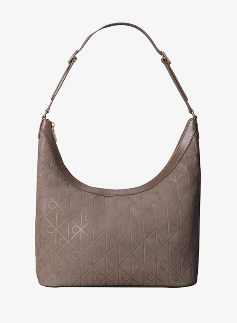 CALVIN KLEIN Allover Emblem Logo Shoulder Bag - Image 1