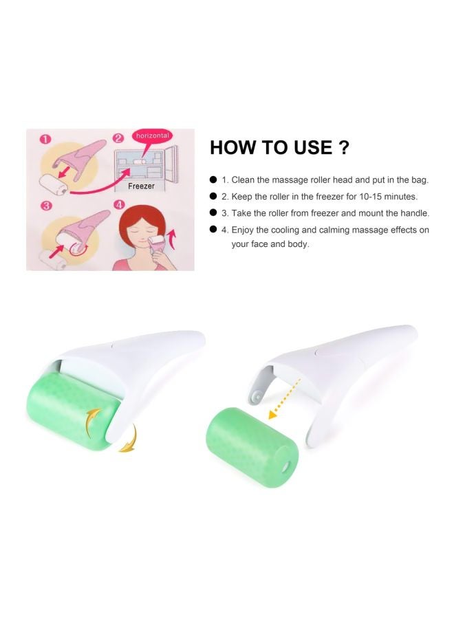 Loquat Facial Massager Roller White/Green - Image 3