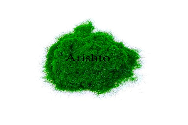 Arishto Artificial Grass Powder for Craft Decor Micro Landscape Decoration & Building Model Material (60g, Green) - Image 1