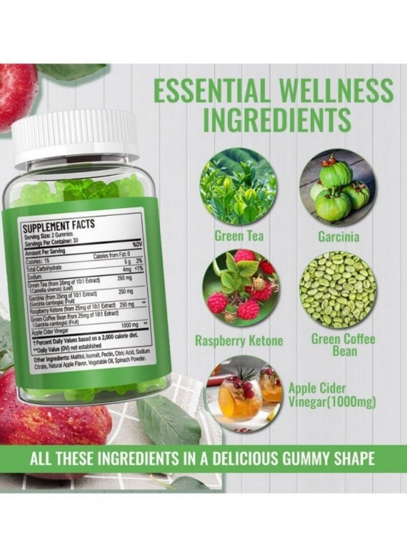 ديني علكات إنقاص الوزن كيتو ACV منتج التخسيس علكة التفاح - Image 2