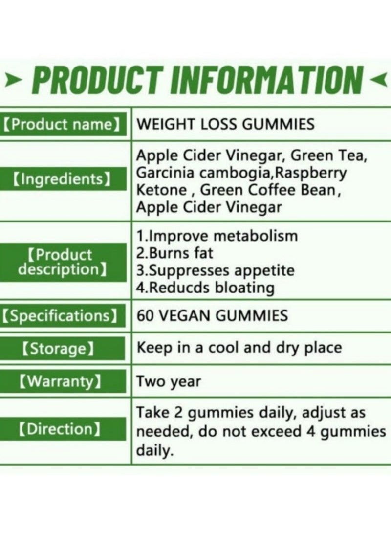 ديني علكات إنقاص الوزن كيتو ACV منتج التخسيس علكة التفاح - Image 4