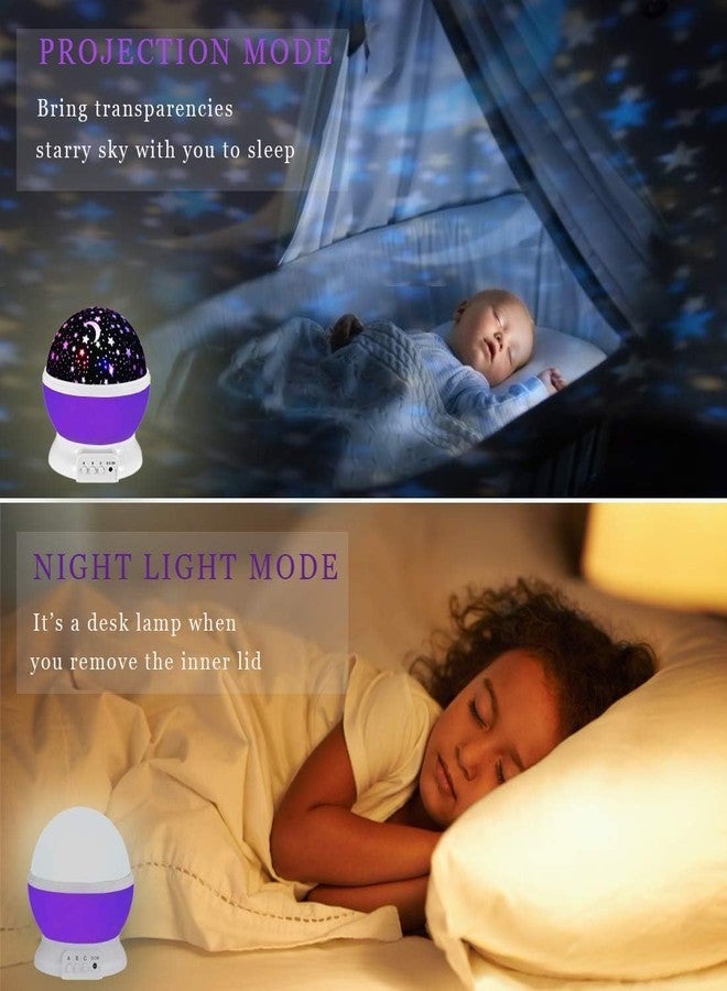 Atharved Star Projector Night Lamp | Rotating LED Sky Light with USB Cable | Multicolor Galaxy Projector for Kids Bedroom & Home Décor (Assorted Color) - Image 4