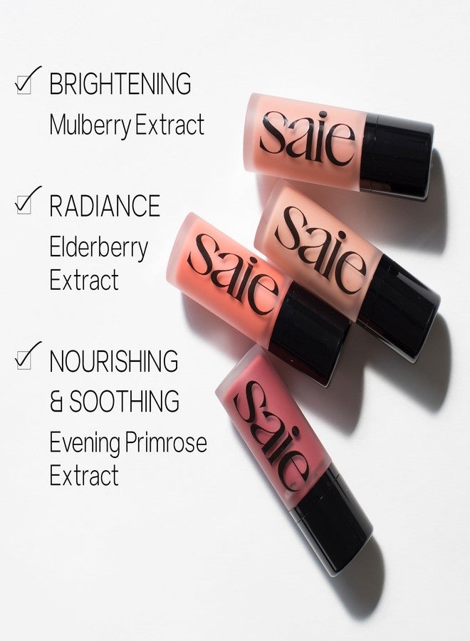 Saie Dew Liquid Blush for Cheeks - Hydrating Cream Blush Stick with a Blendable + Buildable Formula - Skincare Infused Dewy Cheek Tint for a Natural Flush - Glowy Makeup Essential - Dreamy (.40 oz) - Image 3