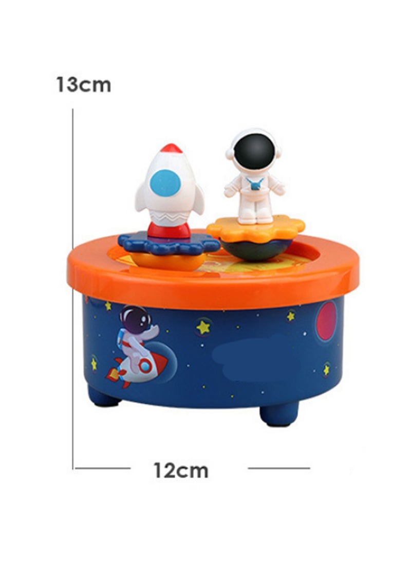 Astronaut Rotating Music Box, Cake Decoration With Melody, Children'S Toys For Birthdays And Other Occasions, Suitable For Home Or Office Decoration - Image 2